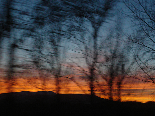 It gets dark